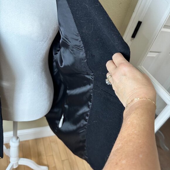 ESPRIT Outerwear Wool Double Breasted Coat Jacket Size Small - Picture 14 of 16